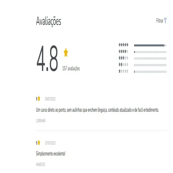 resultado da pesquisa de satisfação